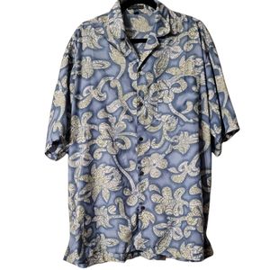 Ferrous Men's Casual Button-down Shirt Size XL Blue